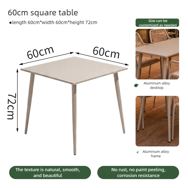 Minimalist Commercial Outdoor Restaurant Tables and Chairs; Metal Construction with Waterproof Materials – Restaurant Outdoor Furniture Supplier - Image 8