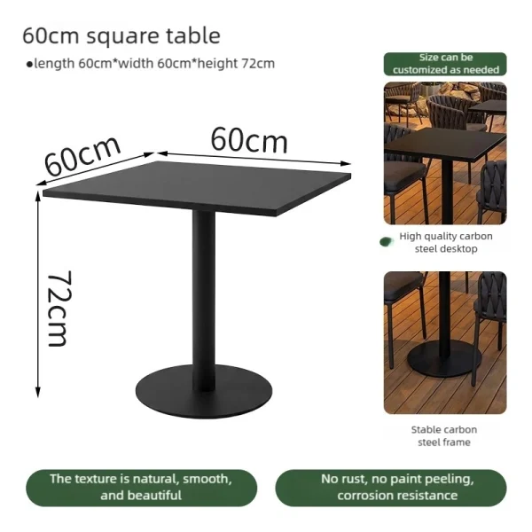 Factory Direct Durable Outdoor Restaurant Furniture, Waterproof Aluminum Alloy Frame – Creating a High-quality Outdoor Dining Area