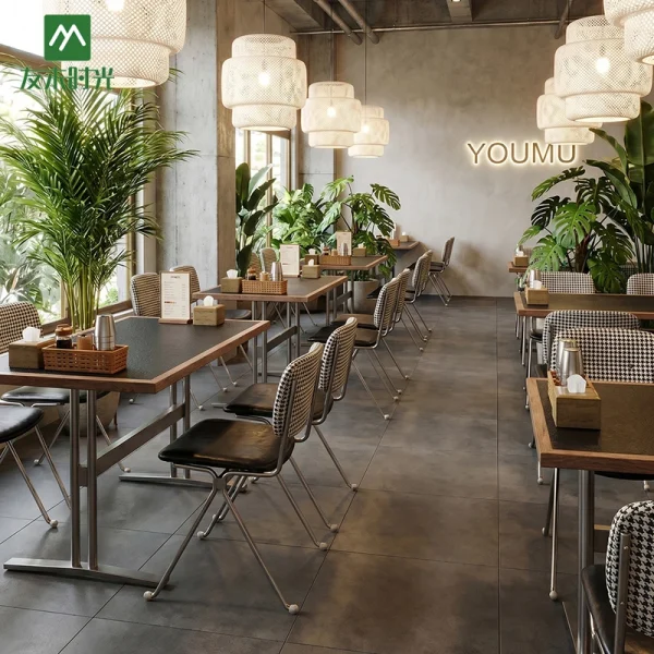 Wholesale Cafe Furniture, Cafe Table and Chair Set, 2-seater Restaurant Table Set