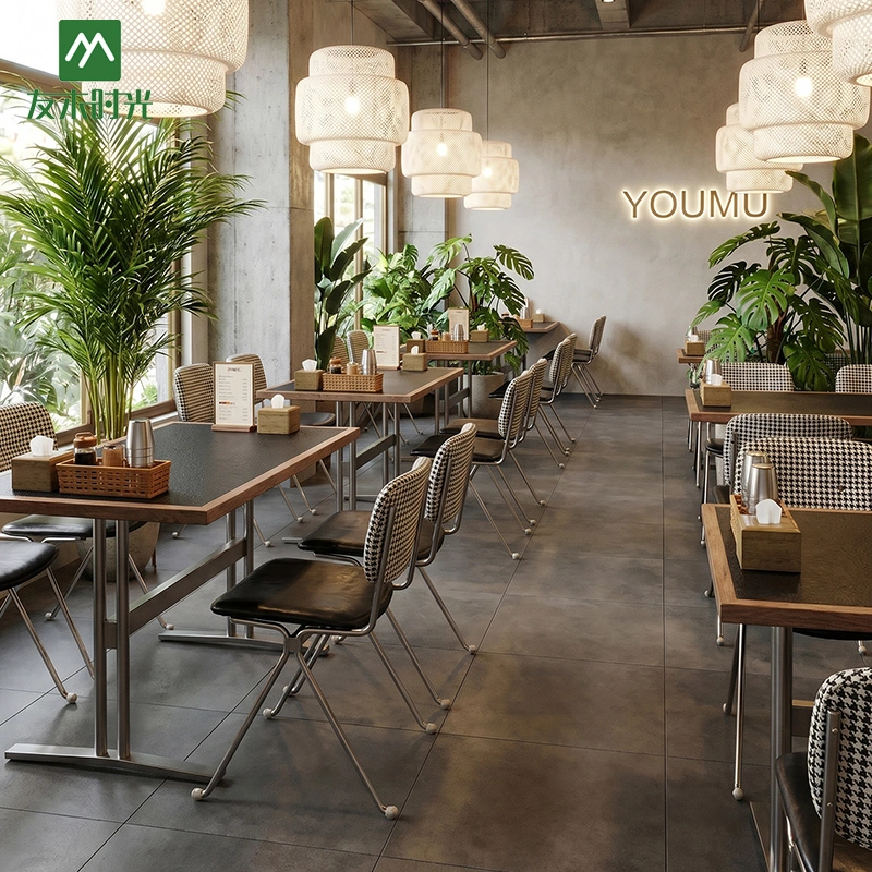 Wholesale Cafe Furniture, Cafe Table and Chair Set, 2-seater Restaurant Table Set - Image 2