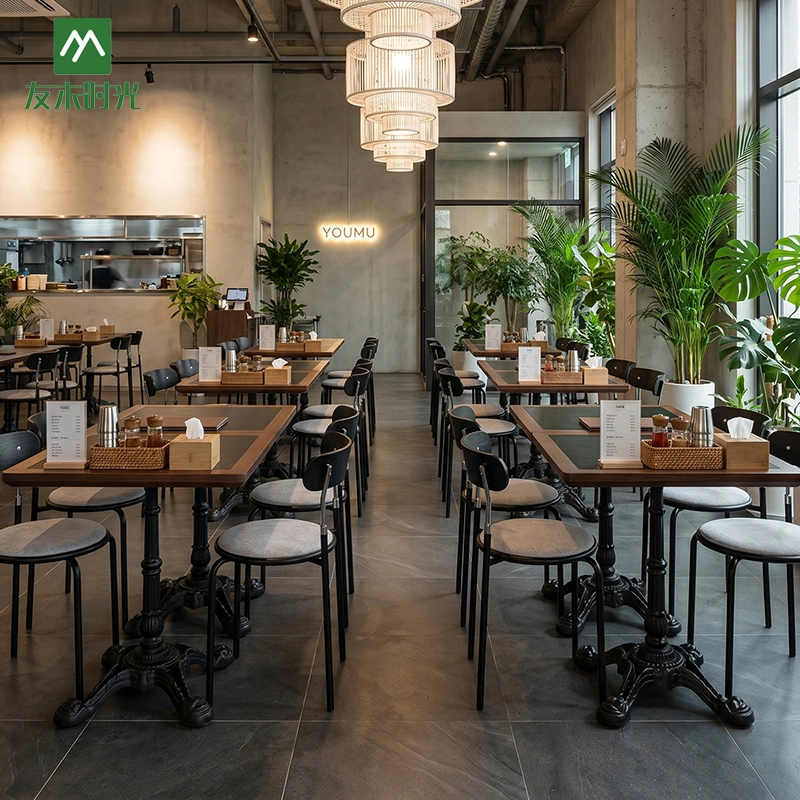 Casual Restaurant Furniture, Retro-style restaurant furniture for Sale – One-stop restaurant furniture supplier in China - Image 3