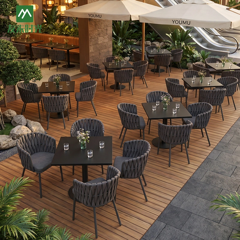 Factory Direct Durable Outdoor Restaurant Furniture, Waterproof Aluminum Alloy Frame – Creating a High-quality Outdoor Dining Area - Image 2