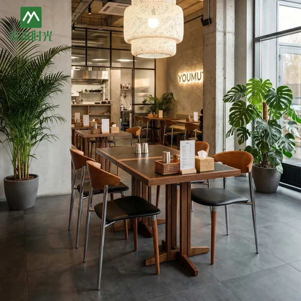 One-stop Custom Cafe Furniture – Coffee-colored Dining Furniture That Complements the Café Setting – China Restaurant Factory
