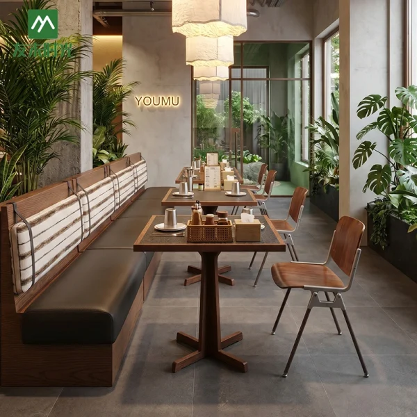 Coffee Shop Furniture, Cafe Bench Seating, Table, and Chair Set – Direct from China Manufacturer