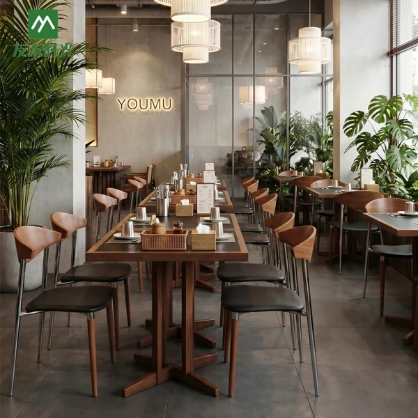 One-stop Custom Cafe Furniture – Coffee-colored Dining Furniture That Complements the Café Setting – China Restaurant Factory