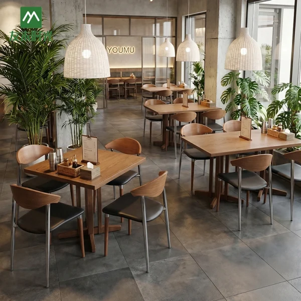 One-stop Custom Cafe Furniture – Coffee-colored Dining Furniture That Complements the Café Setting – China Restaurant Factory