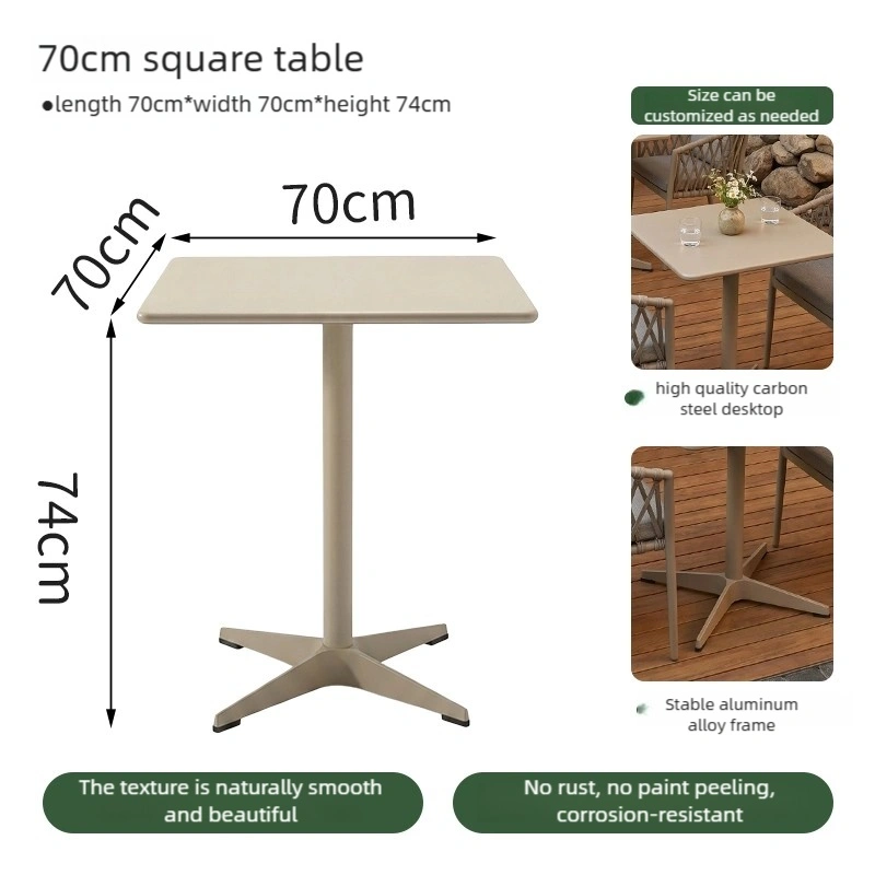 Factory Direct Outdoor Table and Chair for Restaurant and Hotel – Commercial-Grade Aluminum and Rope-Woven Outdoor Restaurant Furniture - Image 7