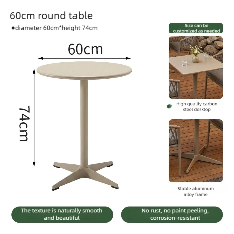 Factory Direct Outdoor Table and Chair for Restaurant and Hotel – Commercial-Grade Aluminum and Rope-Woven Outdoor Restaurant Furniture - Image 8