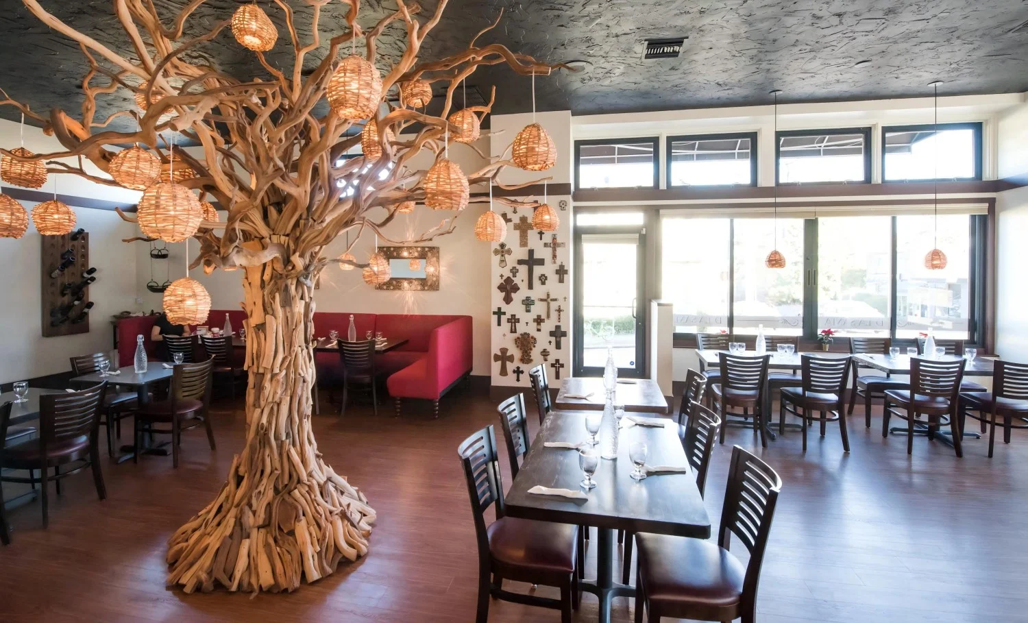 a quiet restaurant