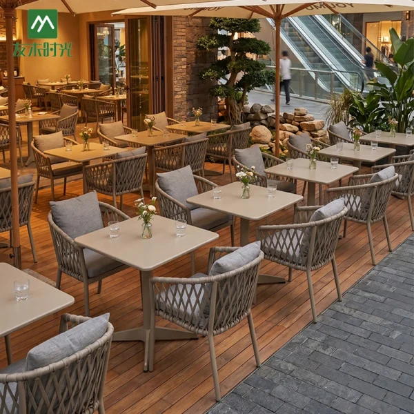 Wholesale Waterproof Aluminum Frame Outdoor Furniture Table and Chair Sets for Commercial Cafés and Restaurants – Factory Direct Quote, Low MOQ