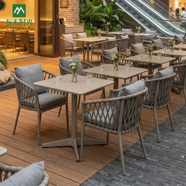 Wholesale Waterproof Aluminum Frame Outdoor Furniture Table and Chair Sets for Commercial Cafés and Restaurants – Factory Direct Quote, Low MOQ