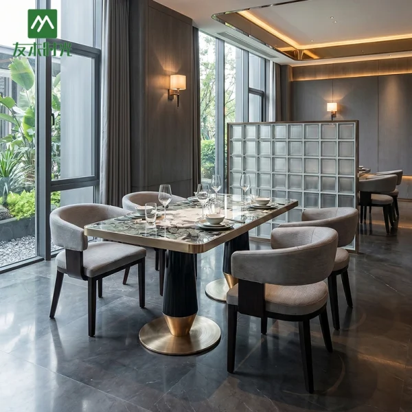Upscale Restaurant Furniture, Luxury Restaurant Tables and Chairs for Sale – Factory Price Modern Restaurant Furniture – China Foshan Factory