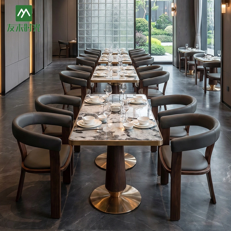 Custom High-end Hotel Restaurant Furniture Set with Luxury Chairs and Tables – Supplied by Foshan Restaurant Furniture Factory - Image 3