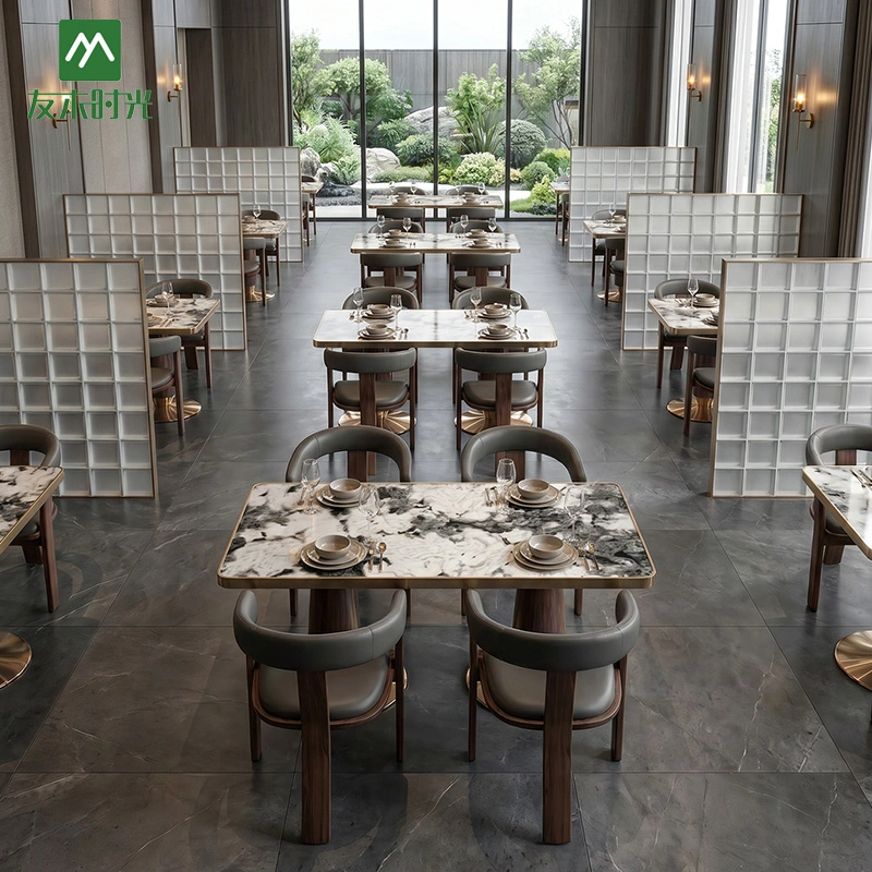 Custom High-end Hotel Restaurant Furniture Set with Luxury Chairs and Tables – Supplied by Foshan Restaurant Furniture Factory - Image 4