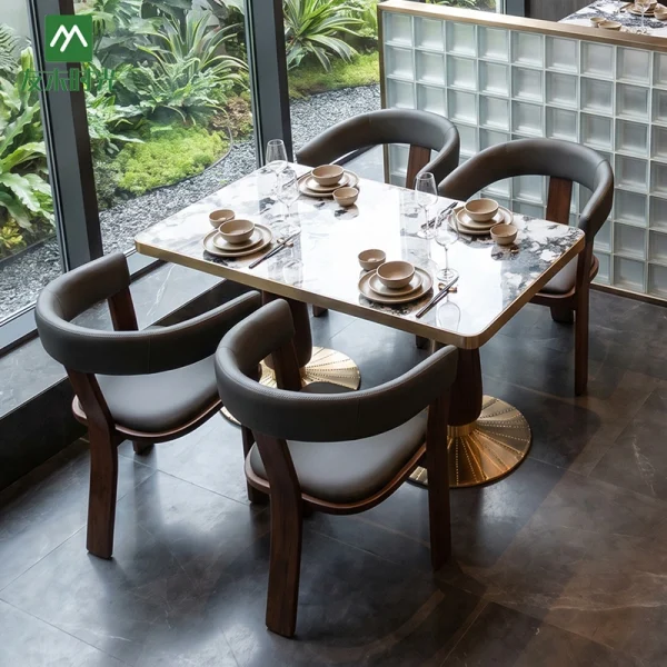 Custom High-end Hotel Restaurant Furniture Set with Luxury Chairs and Tables – Supplied by Foshan Restaurant Furniture Factory