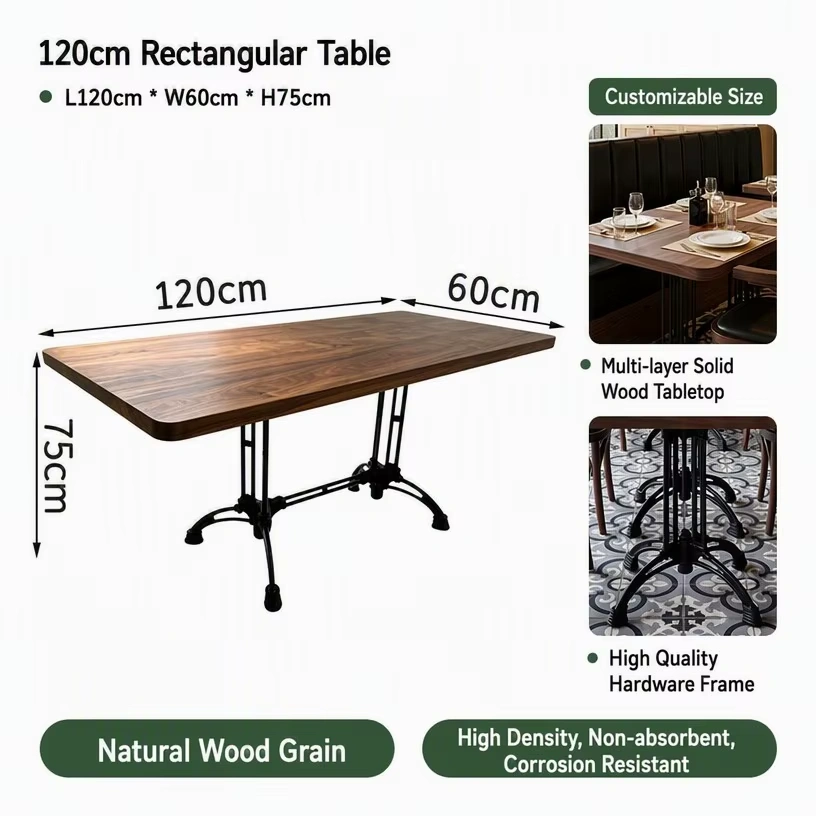 High-Quality Bistro Table and Chair Set with Black Leather Seating – China Factory Supply - 图片 8