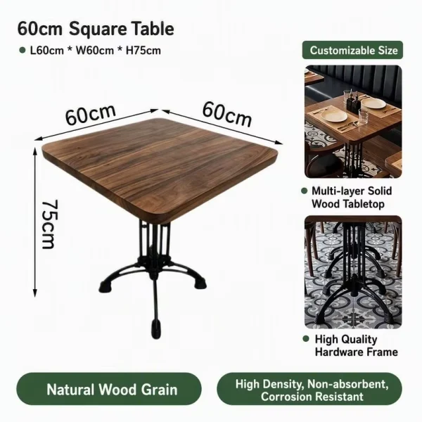 High-Quality Bistro Table and Chair Set with Black Leather Seating – China Factory Supply