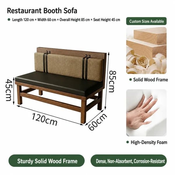 Custom Made Restaurant Furniture Wholesale | Durable Fabric & Nappa Leather Furniture Set