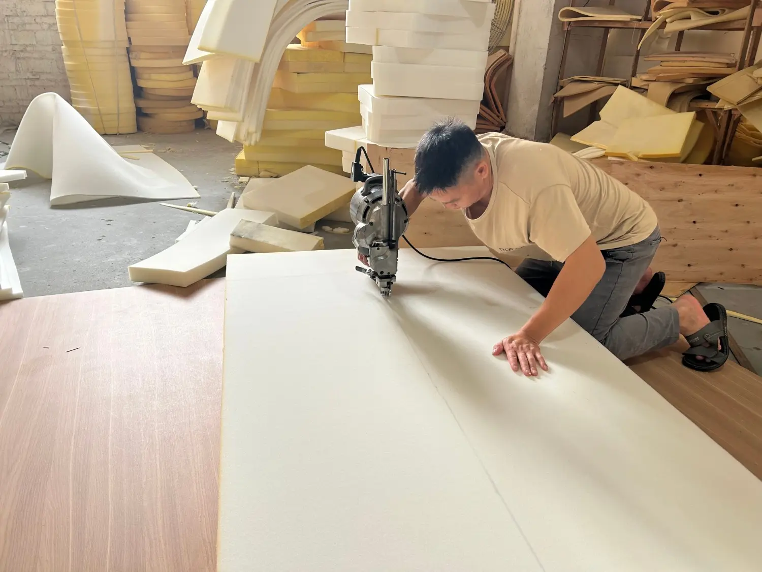 cutting foam