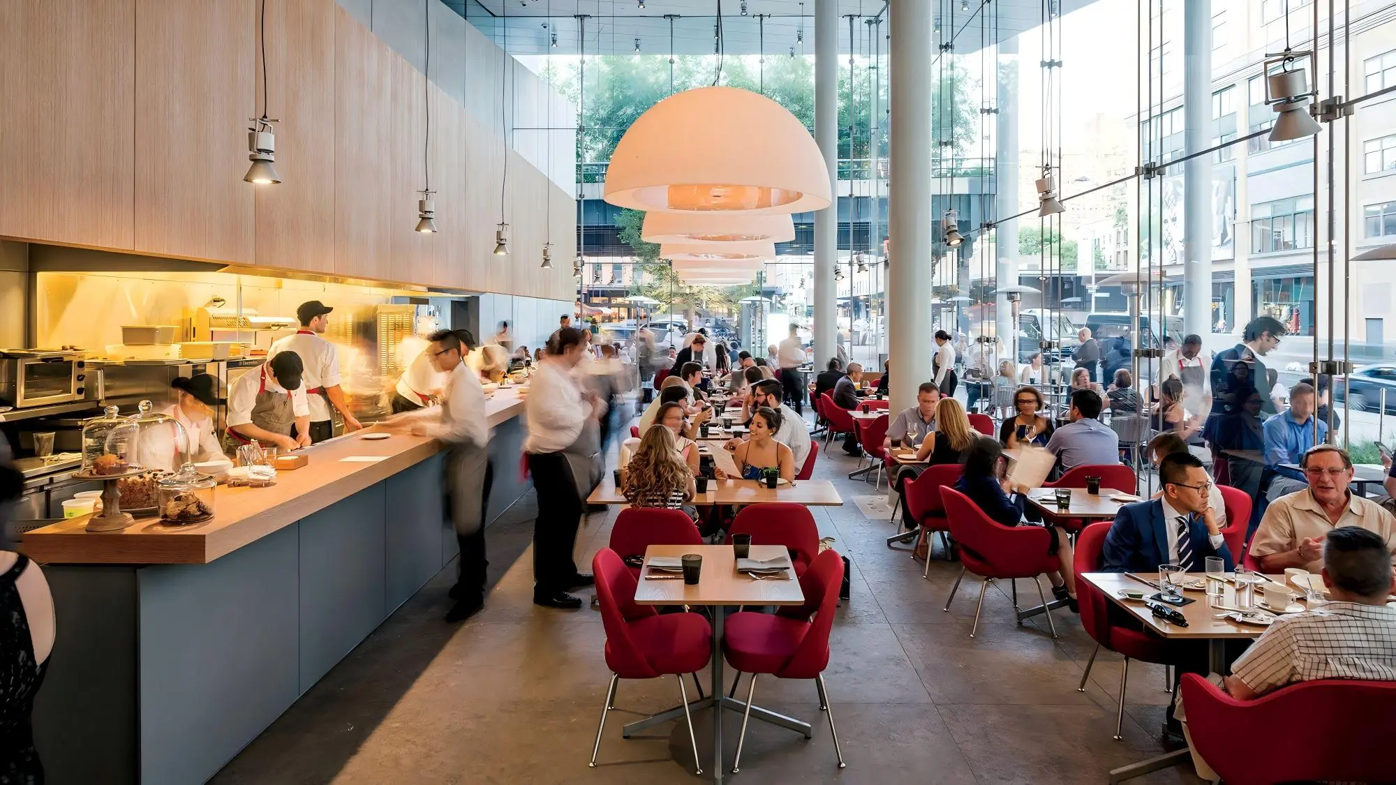 open restaurant layout