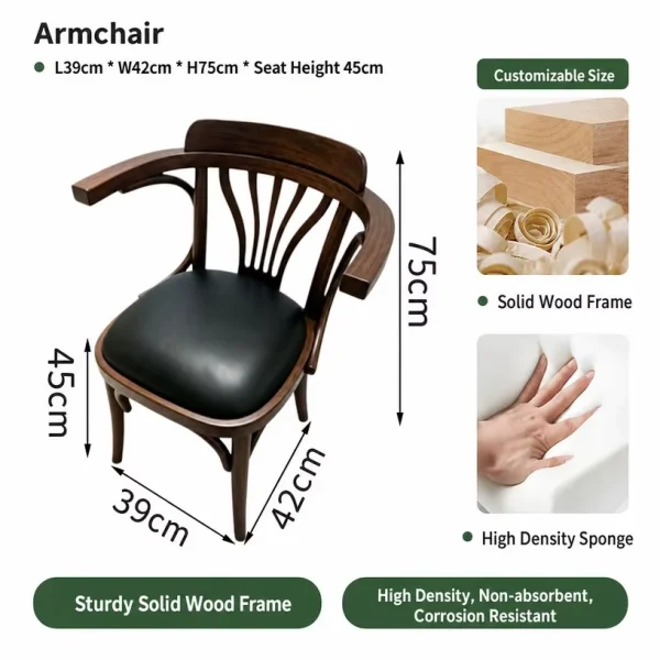 High-Quality Bistro Table and Chair Set with Black Leather Seating – China Factory Supply