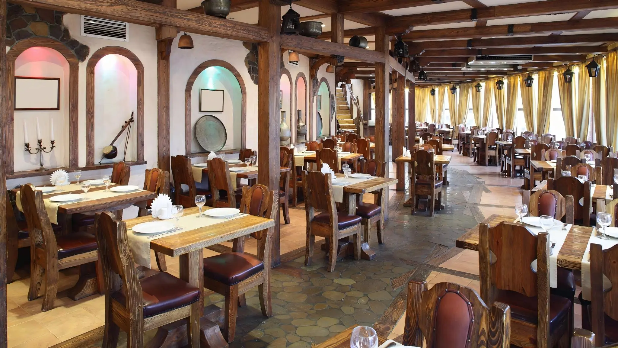 traditional dining layout