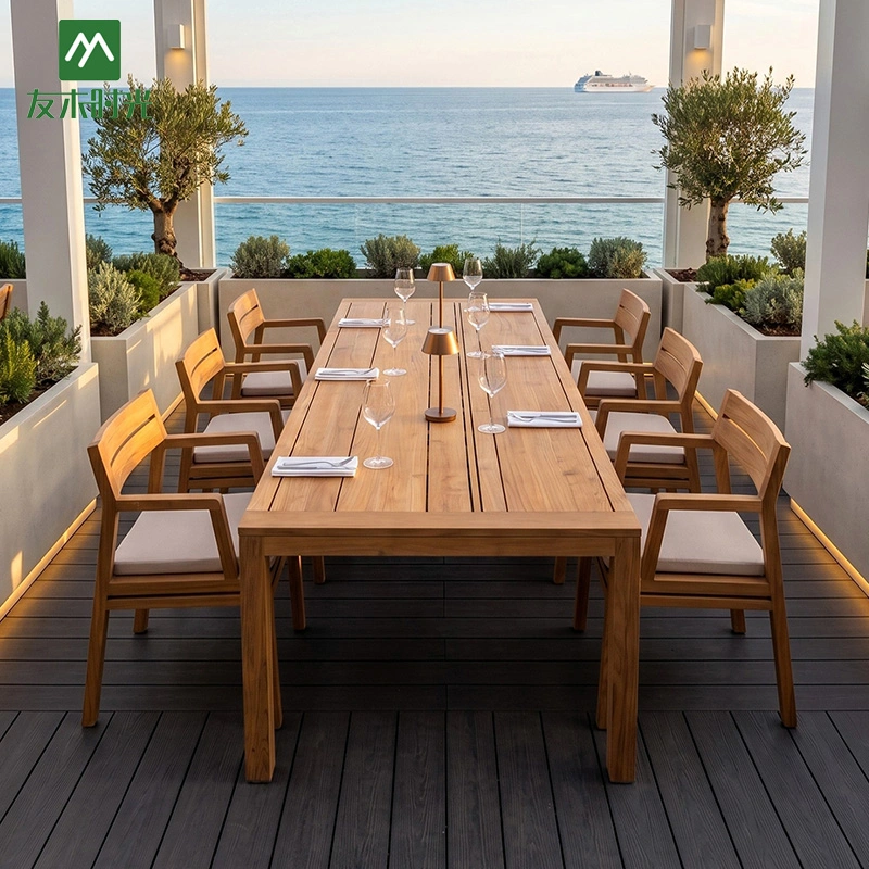 Oil Teak Outdoor Furniture for Sale – Hotel Patio Furniture, Resort Outdoor Furniture - Image 2