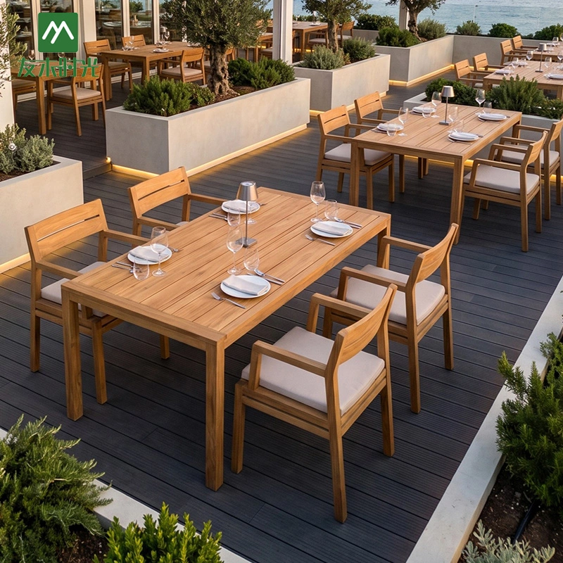 Oil Teak Outdoor Furniture for Sale – Hotel Patio Furniture, Resort Outdoor Furniture - Image 3