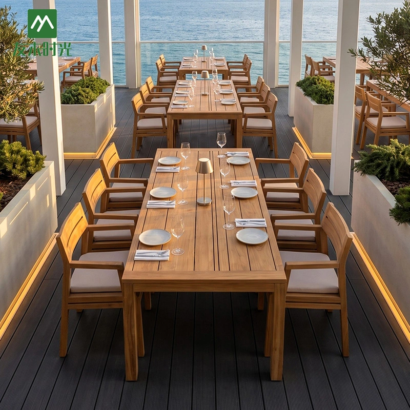 Oil Teak Outdoor Furniture for Sale – Hotel Patio Furniture, Resort Outdoor Furniture - Image 4