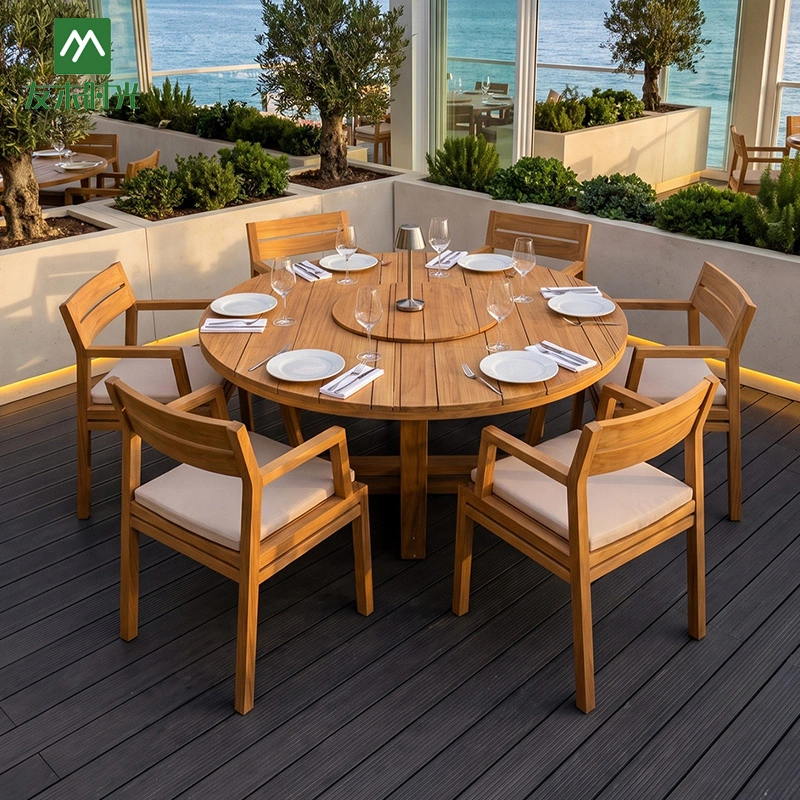 Oil Teak Outdoor Furniture for Sale – Hotel Patio Furniture, Resort Outdoor Furniture - Image 5