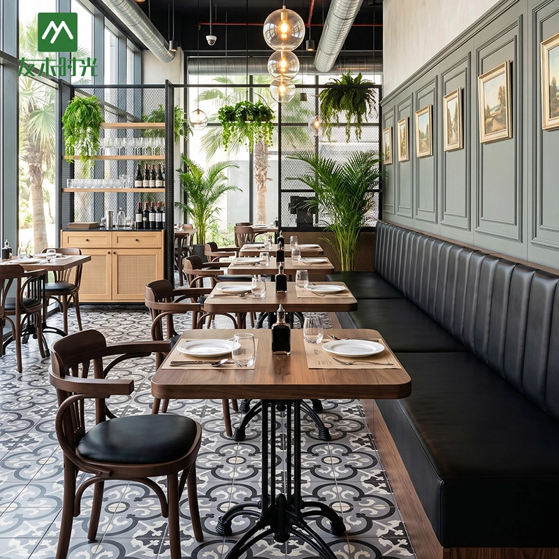 High-Quality Bistro Table and Chair Set with Black Leather Seating – China Factory Supply - 图片 4