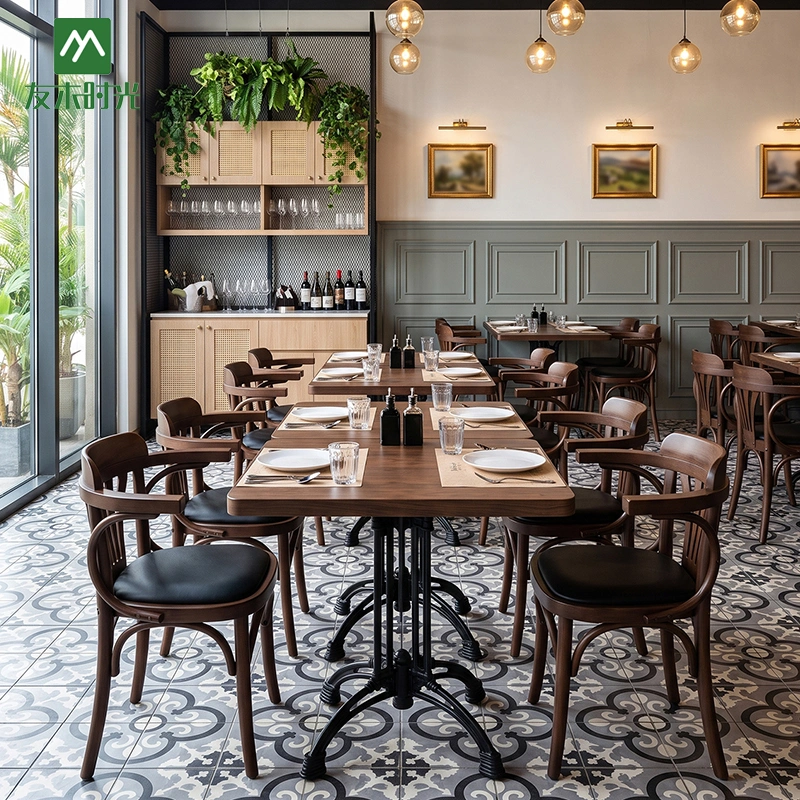 High-Quality Bistro Table and Chair Set with Black Leather Seating – China Factory Supply - 图片 3