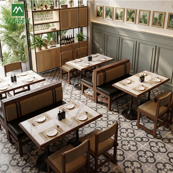 Custom Made Restaurant Furniture Wholesale | Durable Fabric & Nappa Leather Furniture Set