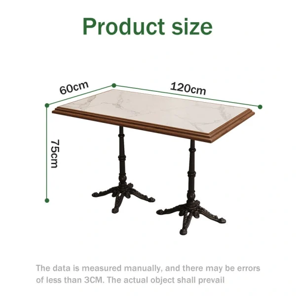 Marble Top Restaurant Table – Customizable Sizes and Materials