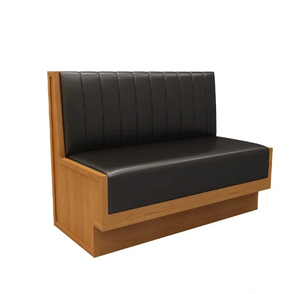 Factory Supply Leather Booth Seating and Table Set for Restaurant