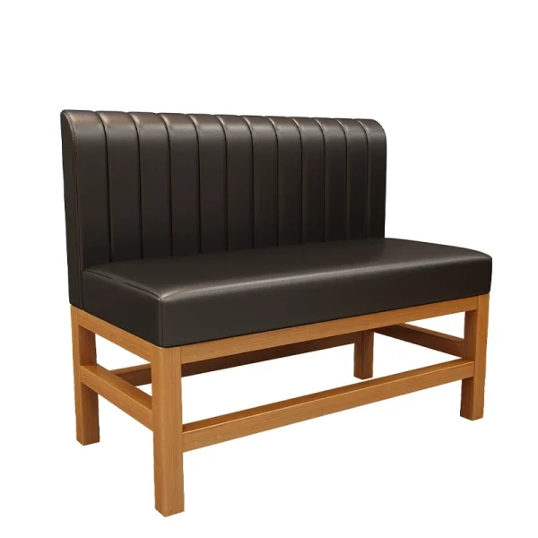 Factory Supply Leather Booth Seating and Table Set for Restaurant