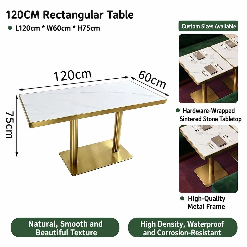 Luxury Restaurant Booths with Velvet Upholstery and Metal Tables - Image 7