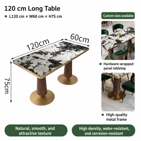 Marble Restaurant Table and Chair Set for Modern Dining Spaces – China Factory Supply