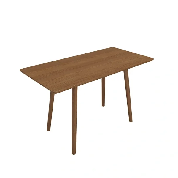 Wholesale Restaurant & Café Table and Chair Set: Walnut-Finish Frame with PU Leather Booth Seating – Customizable Size, Color, and Logo