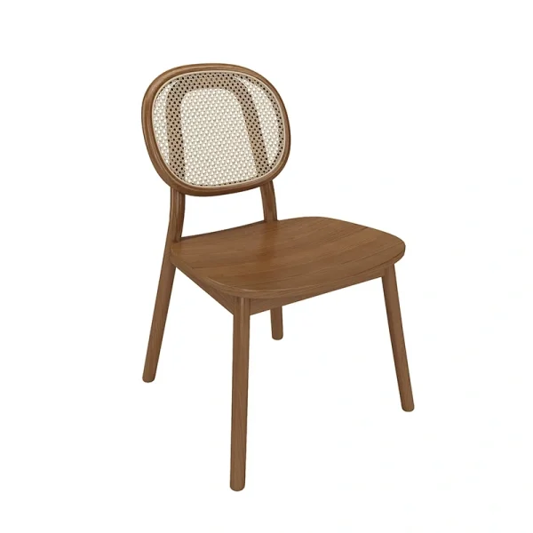 Wholesale Restaurant & Café Table and Chair Set: Walnut-Finish Frame with PU Leather Booth Seating – Customizable Size, Color, and Logo