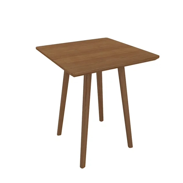 Wholesale Restaurant & Café Table and Chair Set: Walnut-Finish Frame with PU Leather Booth Seating – Customizable Size, Color, and Logo