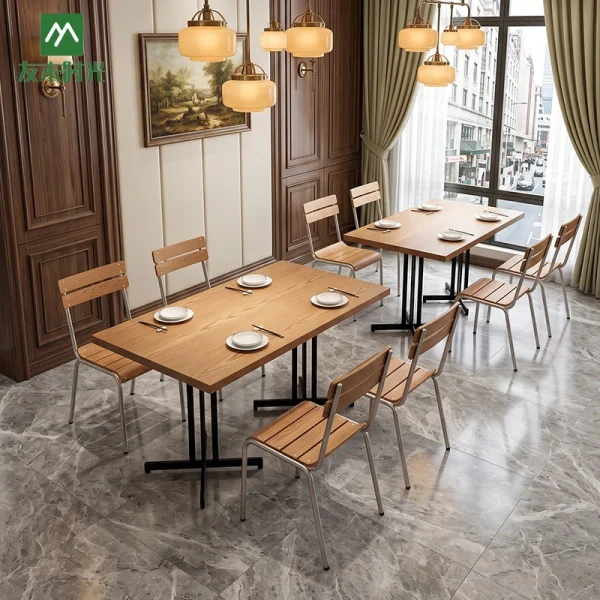 Complete Restaurant Furniture Sets – Wooden Restaurant Booth Tables and Chairs