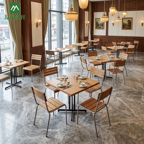 Complete Restaurant Furniture Sets – Wooden Restaurant Booth Tables and Chairs