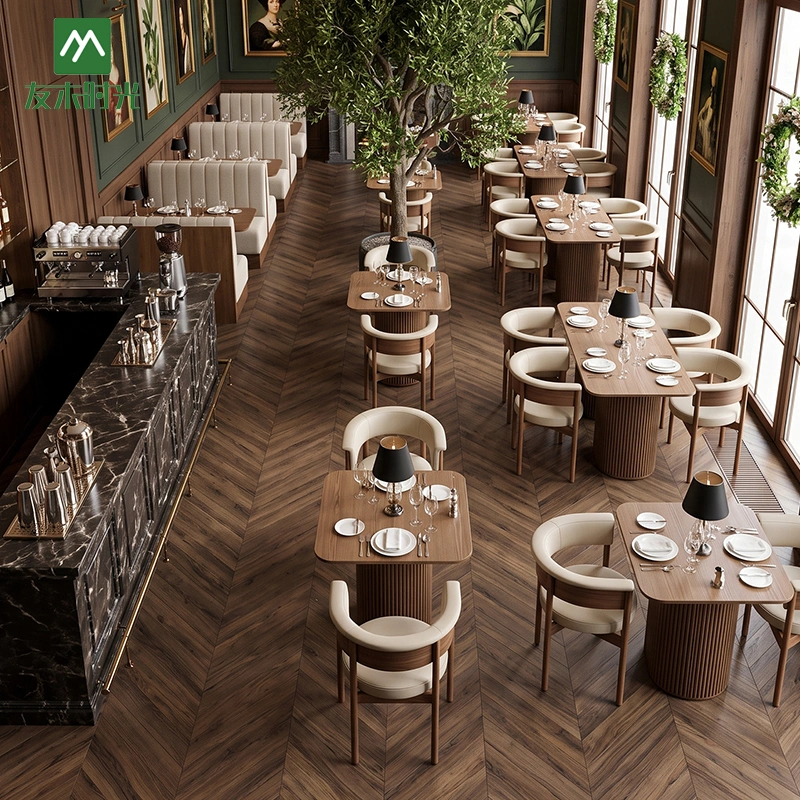 Upholstered Restaurant Booths, Chairs and Wooden Table – Direct Factory Supply - Image 3