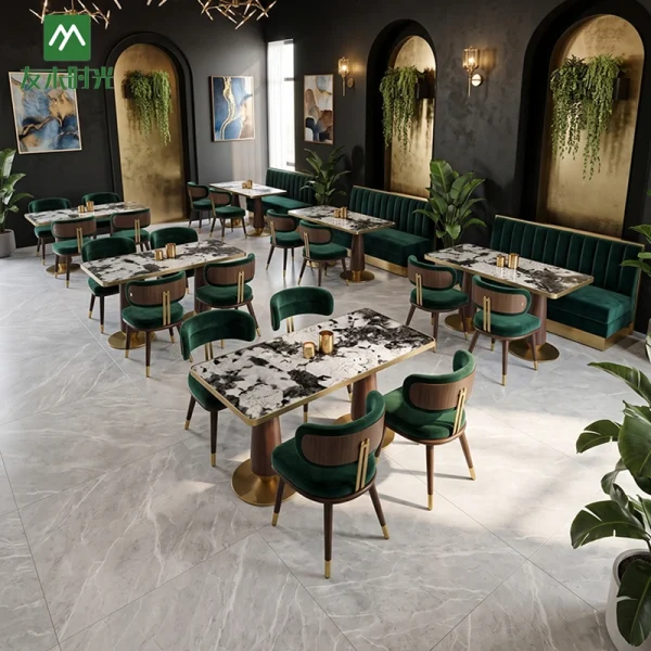 Marble Restaurant Table and Chair Set for Modern Dining Spaces – China Factory Supply