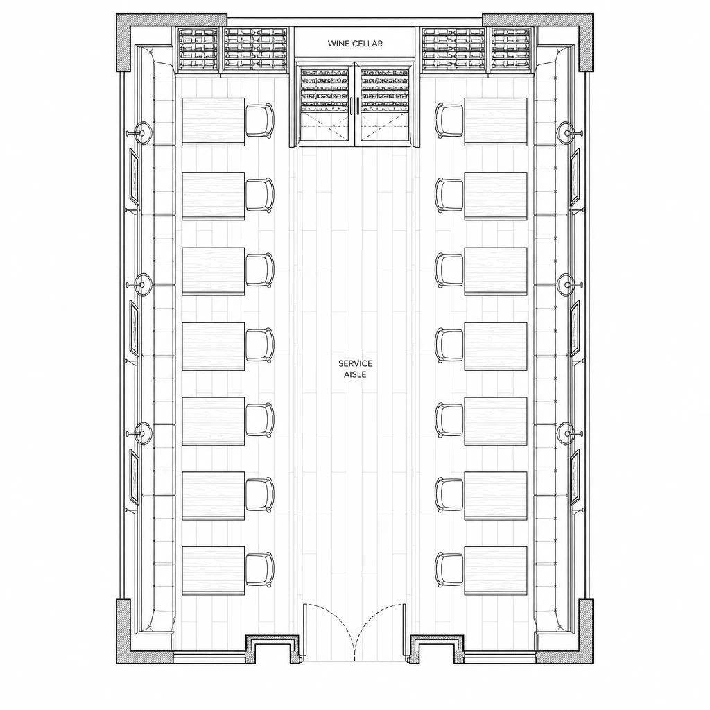 Bob’s Steak & Chop House Floor Plan