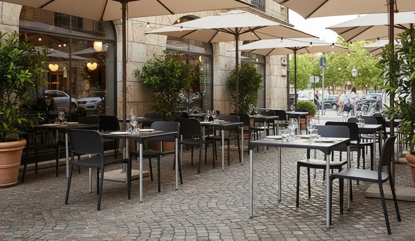 metal outdoor restaurant furniture