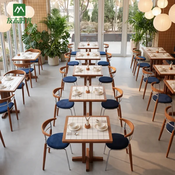 Factory Supply Casual Restaurant Furniture – Wholesale Restaurant Armchairs, Square Dining Table