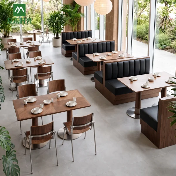 Factory-direct Restaurant Banquette Seating – Custom Cafe Booth Seating Set for Your Restaurant